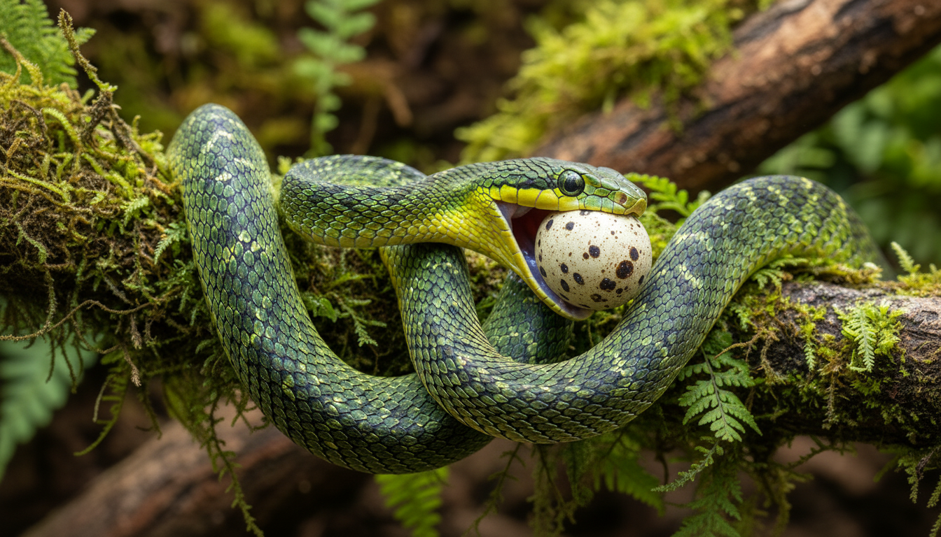 Tree snake — feeder quail for arboreal and terrestrial reptiles